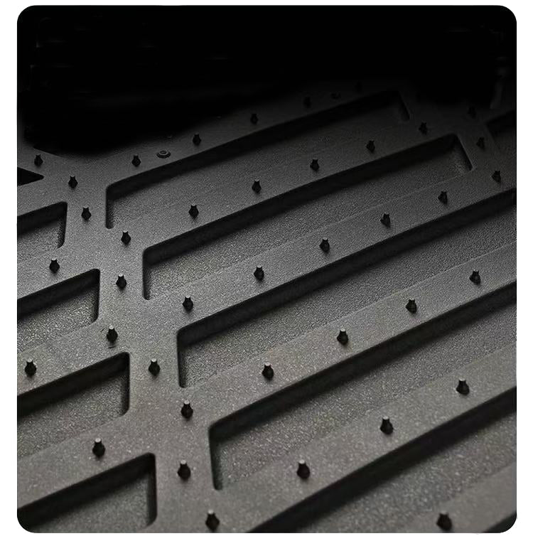 Floor Mats for Automobiles,Deep Dish All-Weather Car Mats, Waterproof Trim-To Fit Automotive Floor Mats for Cars Trucks SUV, Universal Floor Liner Car Accessories, Black, Full Set