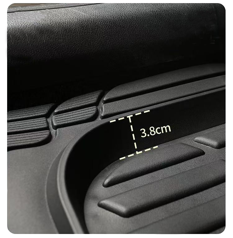 Floor Mats for Automobiles,Deep Dish All-Weather Car Mats, Waterproof Trim-To Fit Automotive Floor Mats for Cars Trucks SUV, Universal Floor Liner Car Accessories, Black, Full Set