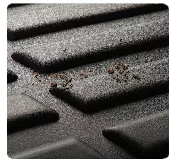 Floor Mats for Automobiles,Deep Dish All-Weather Car Mats, Waterproof Trim-To Fit Automotive Floor Mats for Cars Trucks SUV, Universal Floor Liner Car Accessories, Black, Full Set