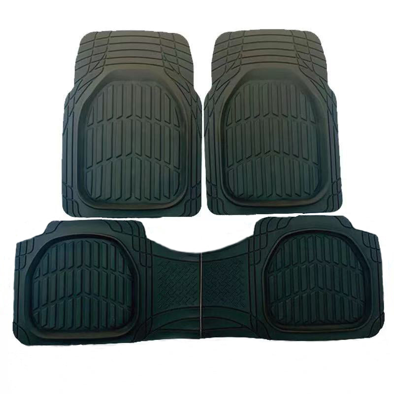 Floor Mats for Automobiles，Deep Dish All-Weather Car Mats, Waterproof Trim-To Fit Automotive Floor Mats for Cars Trucks SUV, Universal Floor Liner Car Accessories, Black, Full Set